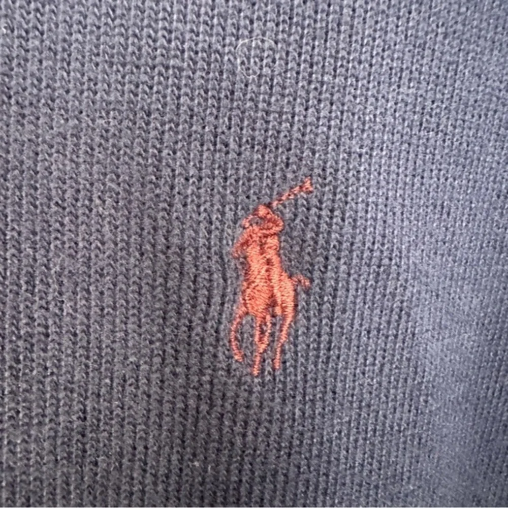 Polo Ralph Lauren Sweater‎ Mens XL Quarter Zip Pullover Blue Cotton Pony